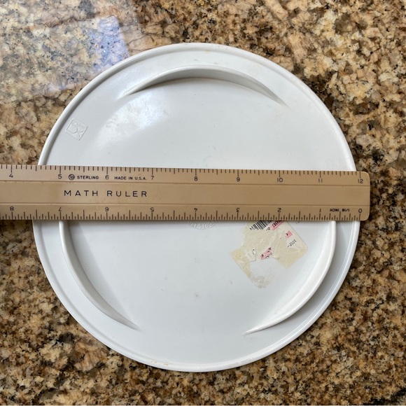 DESIGN IMPORTS Trivet Hot Plate Melamine Maret 1993 Fruit 8” Round Italy Purple - Picture 2 of 3